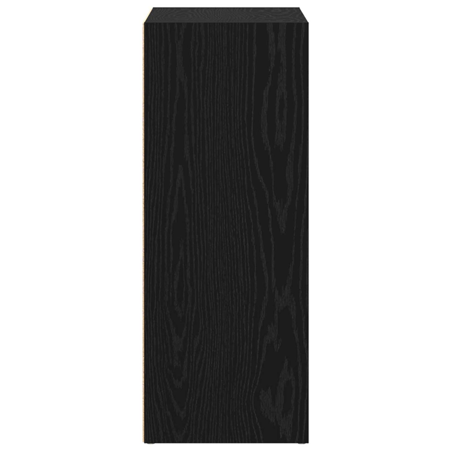 vidaXL Bookshelf Black Oak 80 x 30 x 76.5 cm Engineered Wood