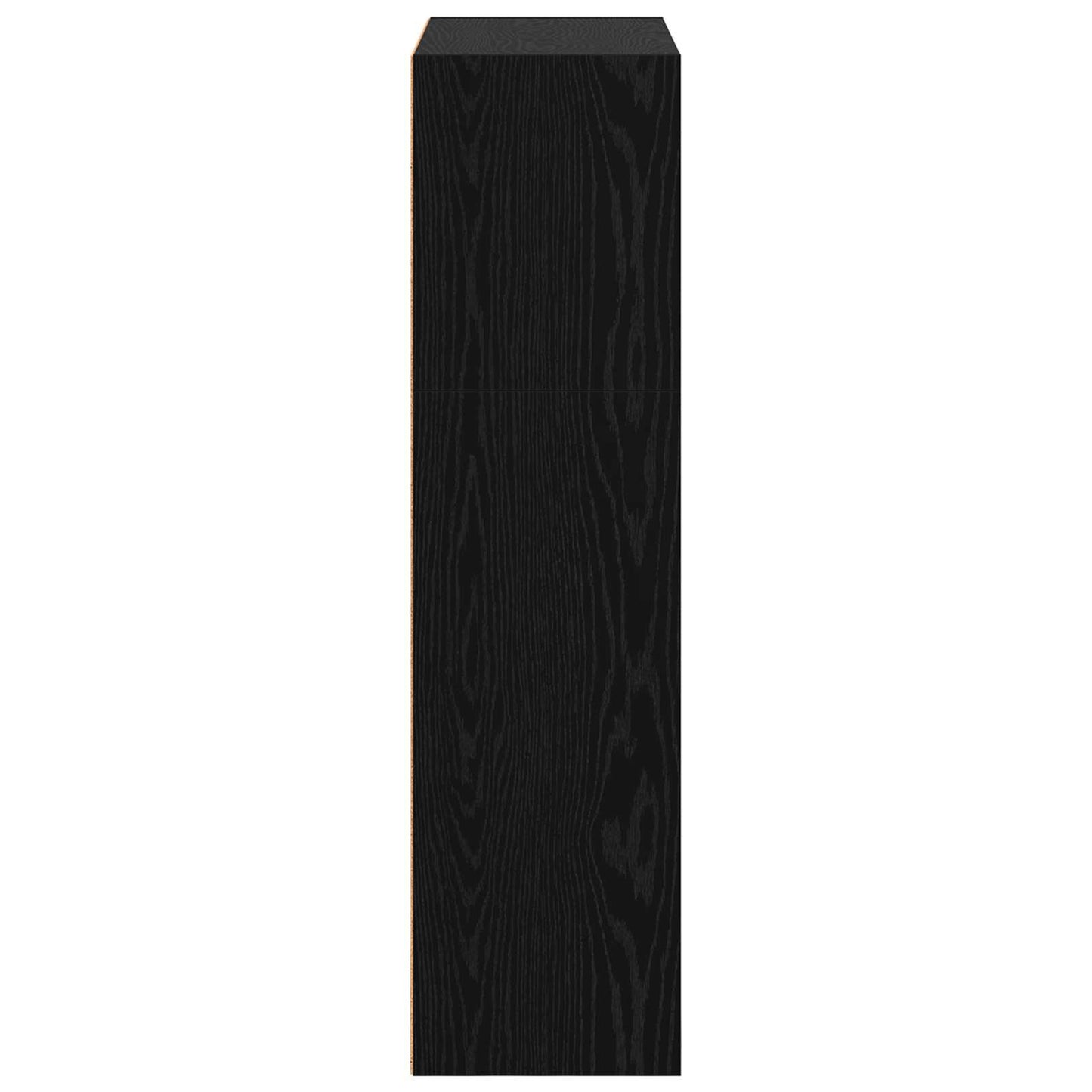 vidaXL Bookshelf 80 x 30 x 114 cm Engineered Wood Black Oak