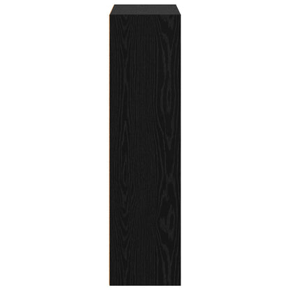 vidaXL Bookshelf Black Oak 80 x 30 x 114 cm Engineered Wood