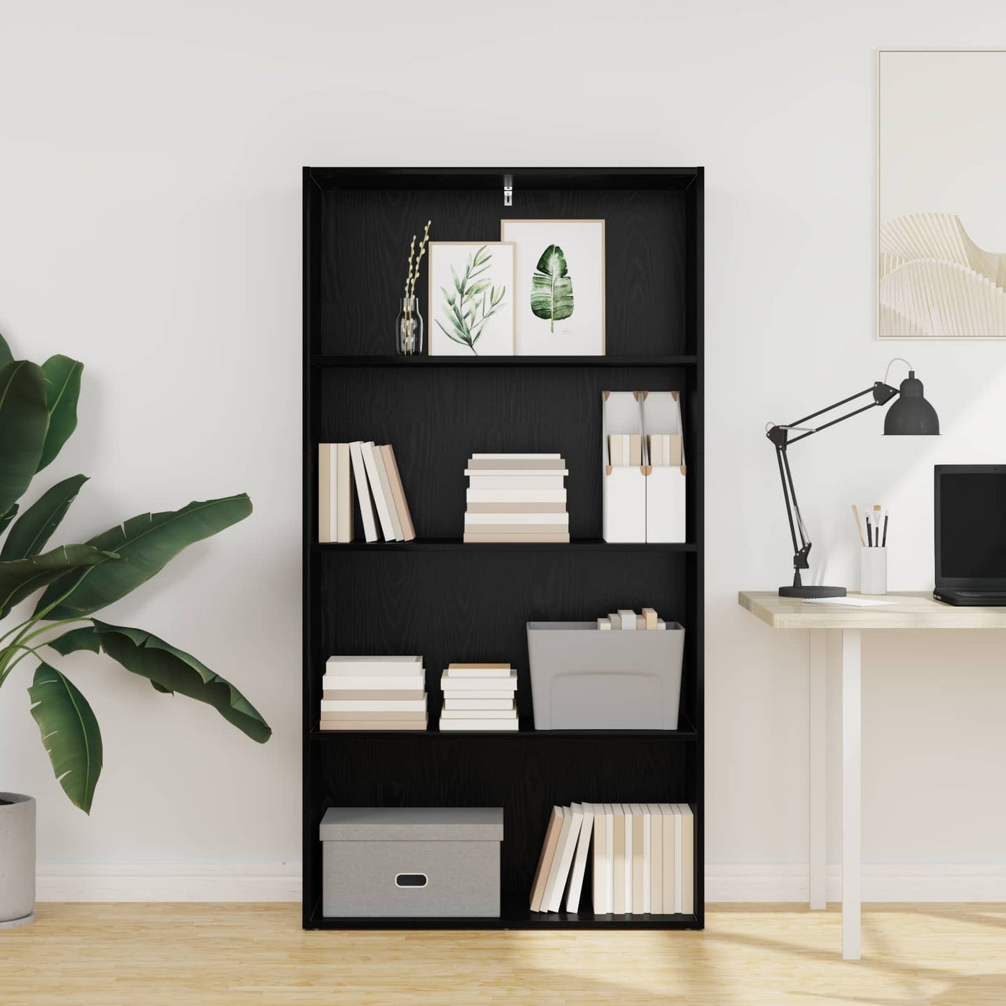 vidaXL Freestanding Bookshelf 80 x 30 x 152 cm Engineered Wood