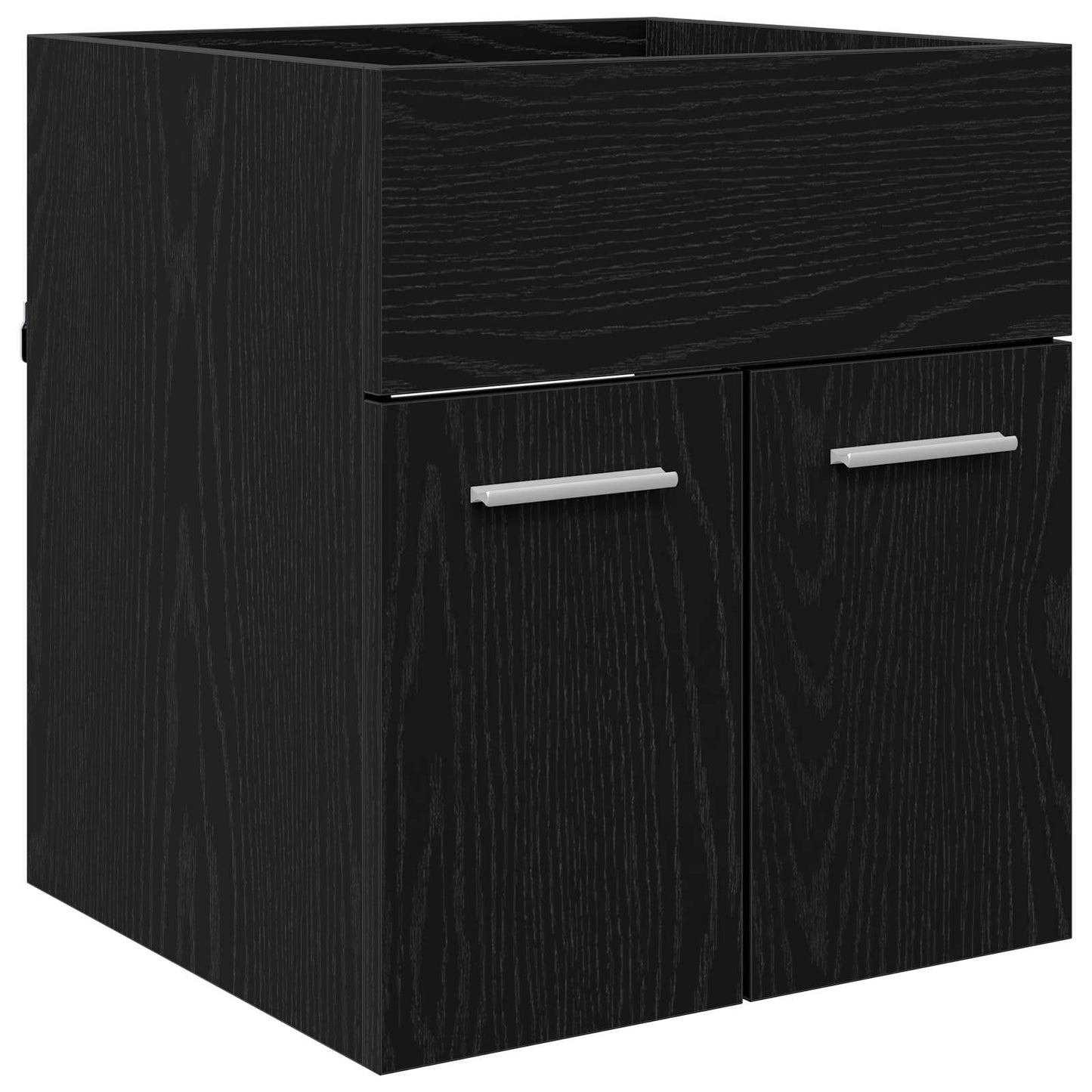 vidaXL Sink cabinet Black Oak 41 x 38.5 x 46 cm Engineered Wood