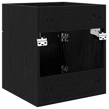 vidaXL Sink cabinet Black Oak 41 x 38.5 x 46 cm Engineered Wood