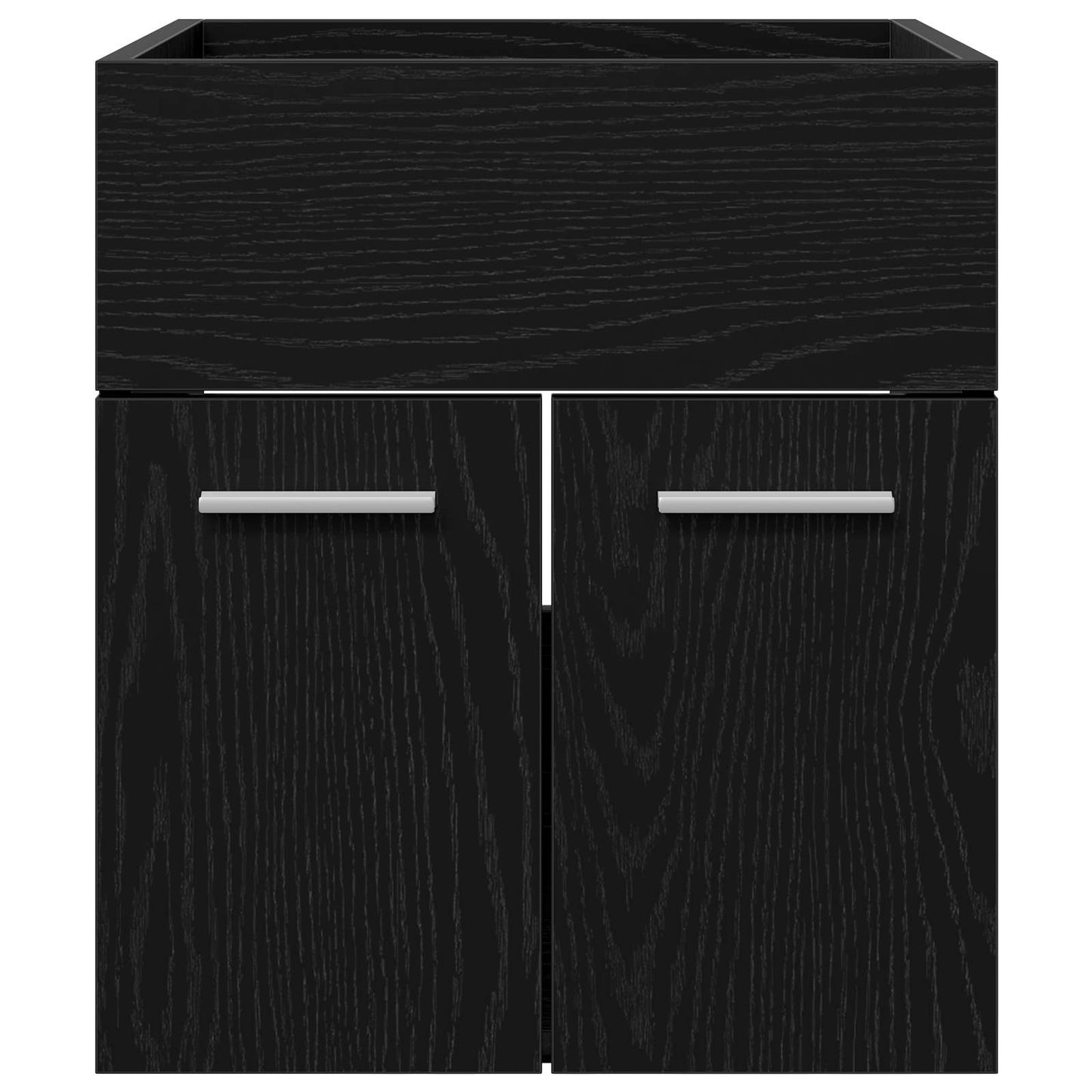 vidaXL Sink cabinet Black Oak 41 x 38.5 x 46 cm Engineered Wood