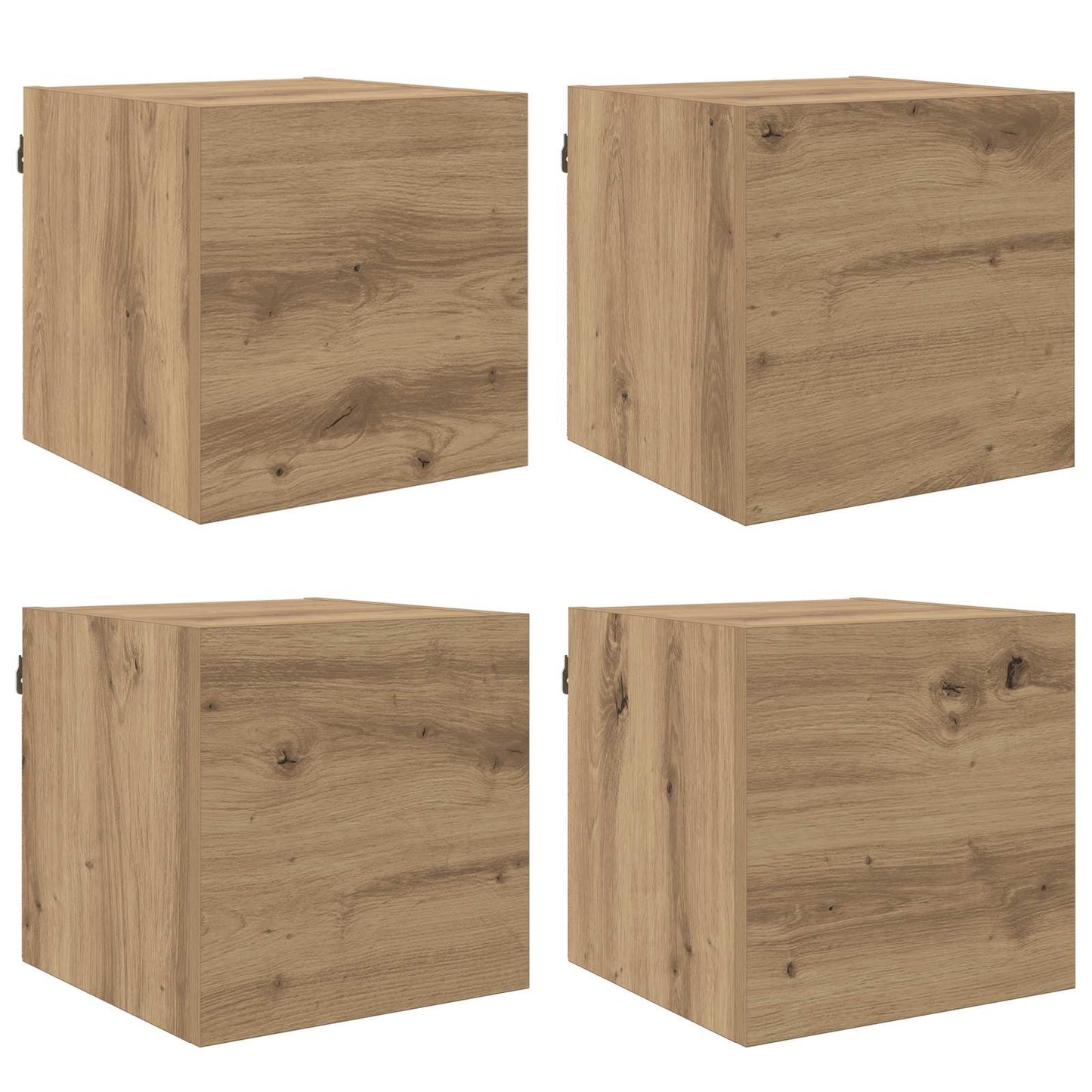 vidaXL Wall Mounted TV Cabinet Artisan Oak Engineered Wood