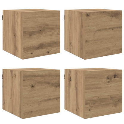 vidaXL Wall Mounted TV Cabinet Artisan Oak Engineered Wood