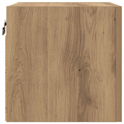 vidaXL Wall Mounted TV Cabinet Artisan Oak Engineered Wood
