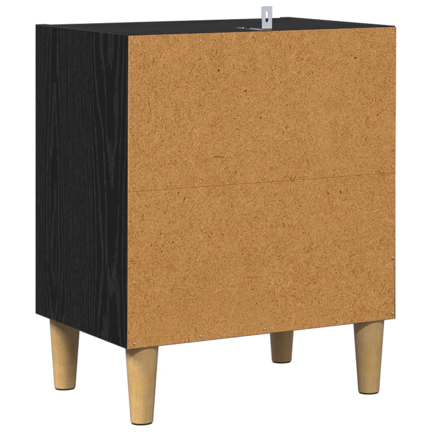 vidaXL Bed Cabinet 2 pcs Black Oak 40 x 30 x 50 cm Engineered Wood