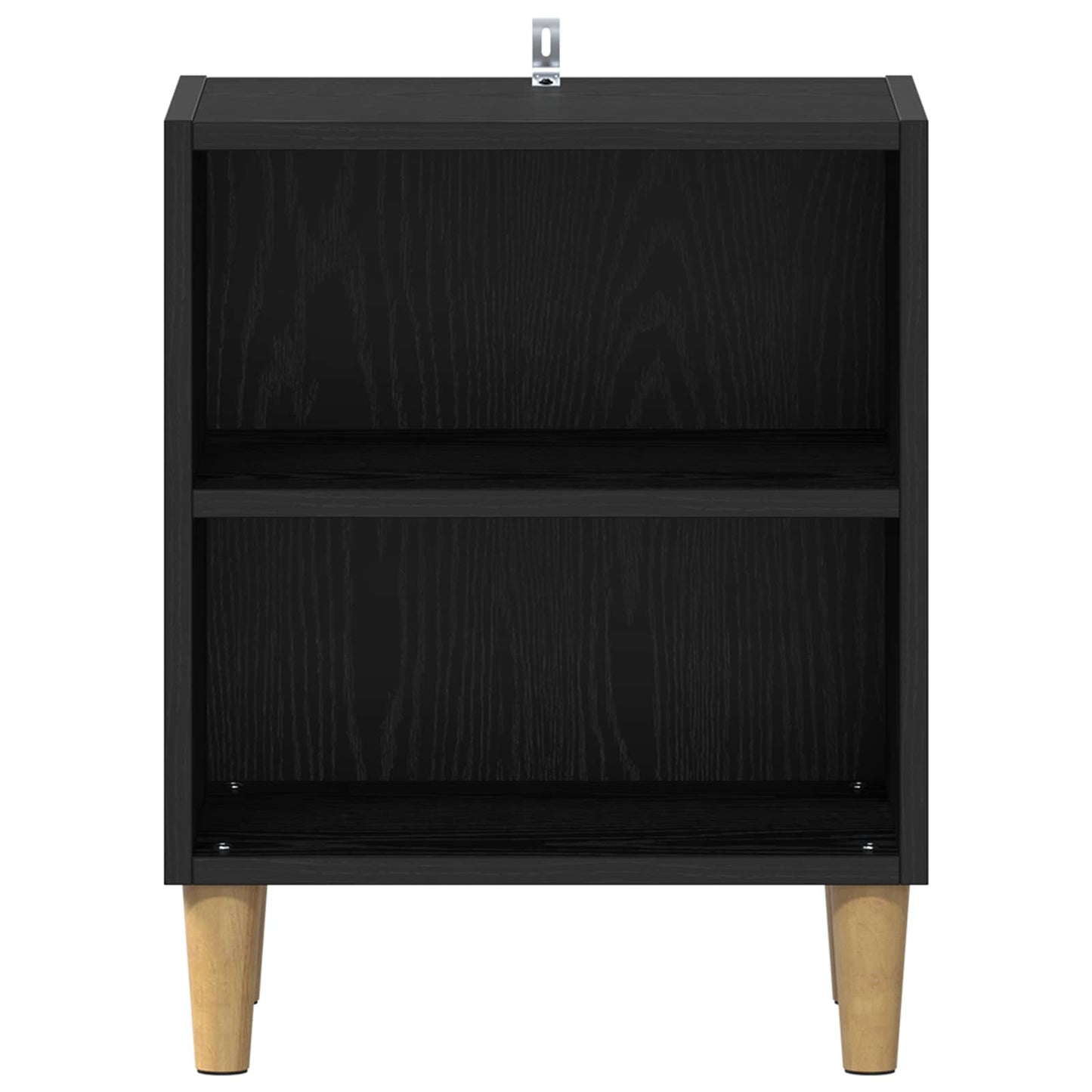 vidaXL Bed Cabinet 2 pcs Black Oak 40 x 30 x 50 cm Engineered Wood