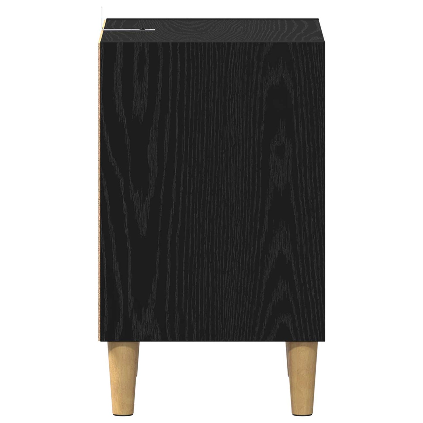 vidaXL Bed Cabinet 2 pcs Black Oak 40 x 30 x 50 cm Engineered Wood