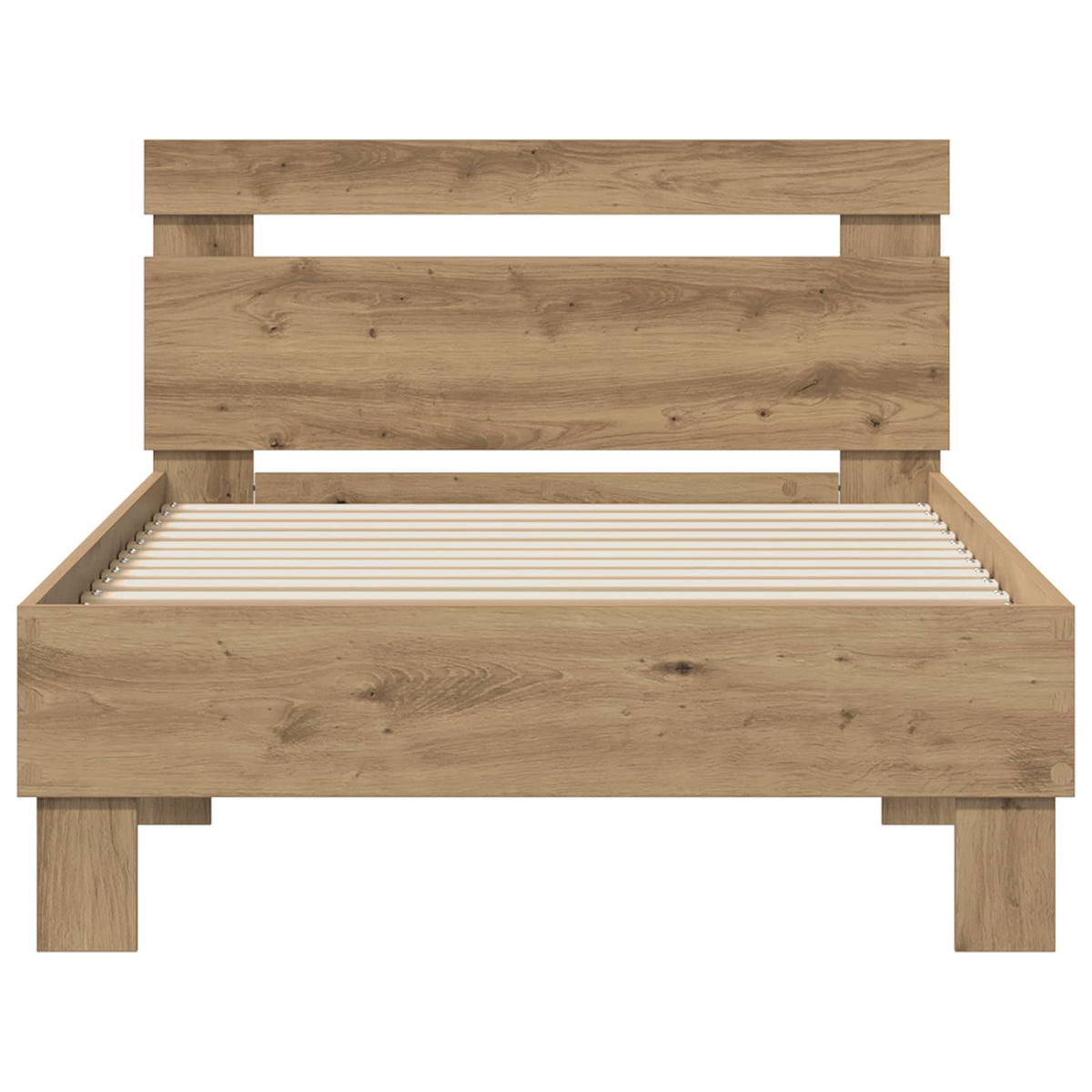 vidaXL Bed Frame Artisan Oak 98.5 x 200 cm Engineered Wood