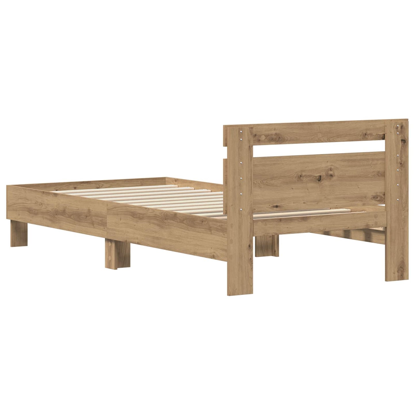 vidaXL Bed Frame Artisan Oak 75 x 190 cm Engineered Wood