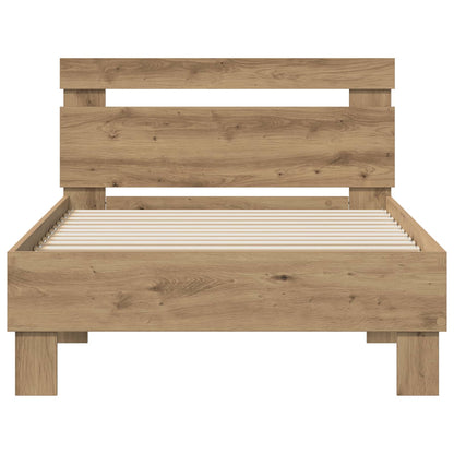 vidaXL Bed Frame Artisan Oak 75 x 190 cm Engineered Wood