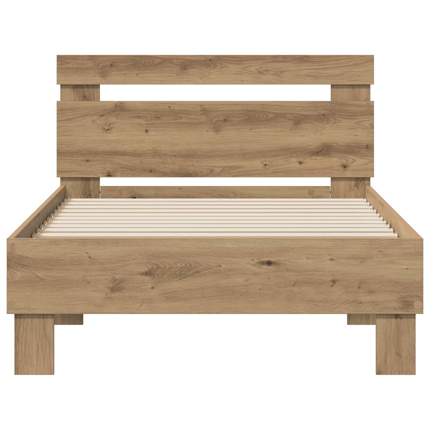 vidaXL Bed Frame Artisan Oak 75 x 190 cm Engineered Wood
