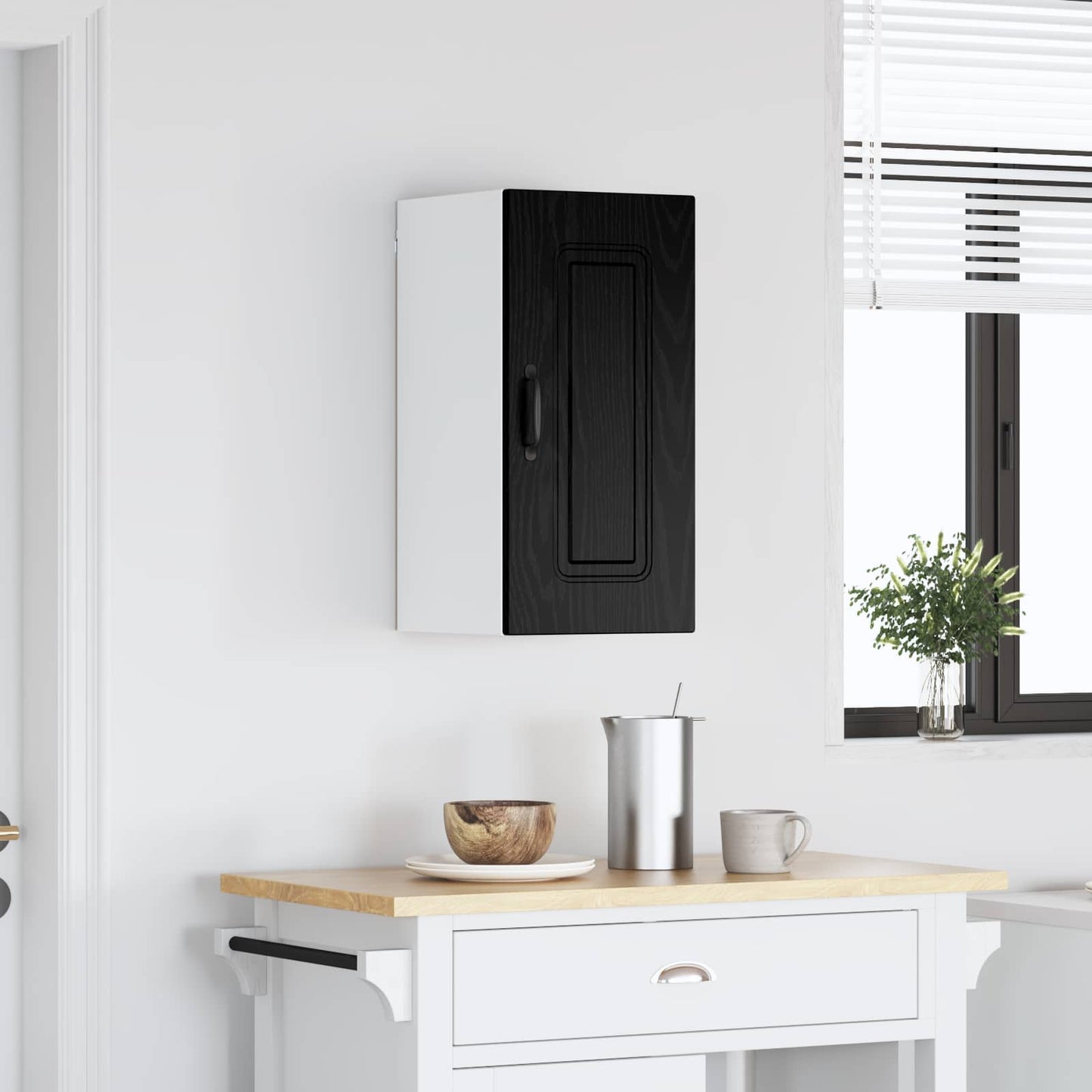 vidaXL Dishwasher Panel Kalmar Black Oak 30 x 31 x 60 cm
