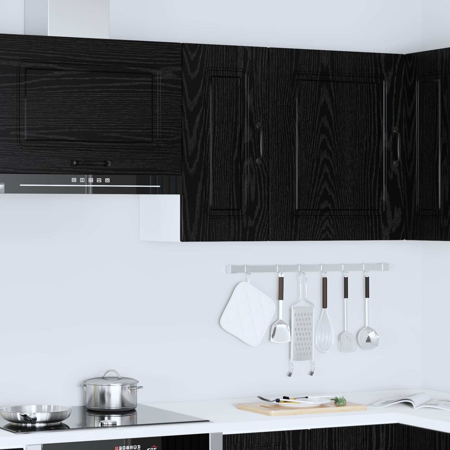 vidaXL Dishwasher Panel Kalmar Black Oak 30 x 31 x 60 cm