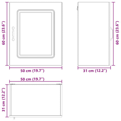 vidaXL Dishwasher Panel Kalmar Black Oak 50 x 31 x 60 cm