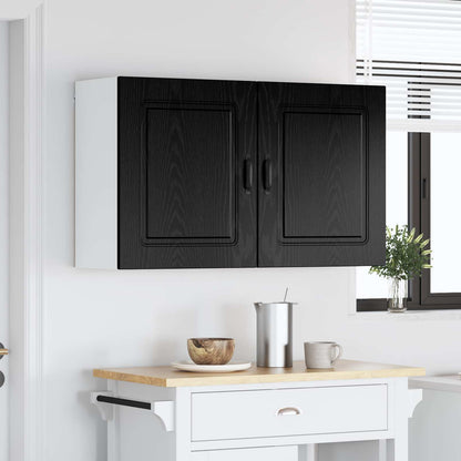 vidaXL Dishwasher Panel Kalmar 2 pcs Black Oak 50 x 31 x 60 cm
