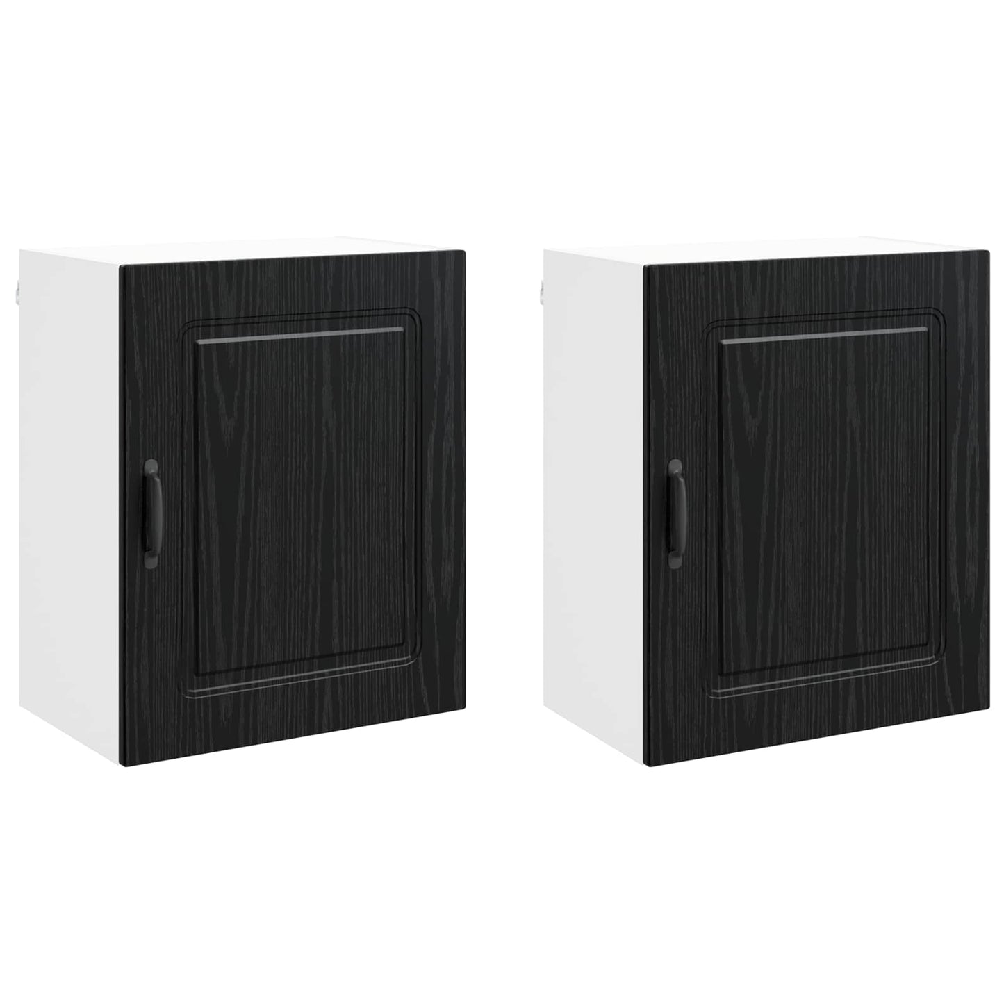 vidaXL Dishwasher Panel Kalmar 2 pcs Black Oak 50 x 31 x 60 cm