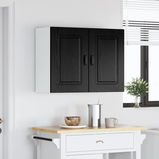 vidaXL Dishwasher Panel Kalmar Black Oak 80 x 31 x 60 cm