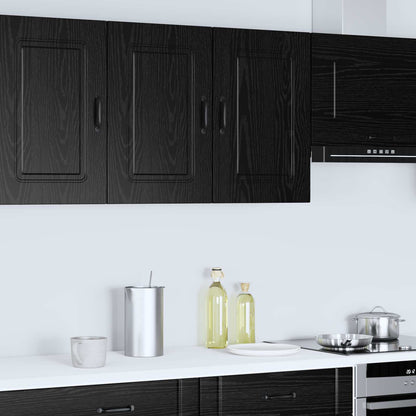 vidaXL Dishwasher Panel Kalmar Black Oak 80 x 31 x 60 cm