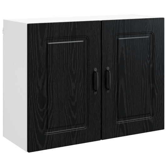 vidaXL Dishwasher Panel Kalmar Black Oak 80 x 31 x 60 cm