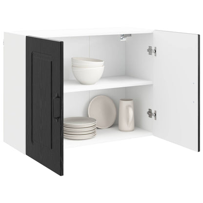 vidaXL Dishwasher Panel Kalmar Black Oak 80 x 31 x 60 cm