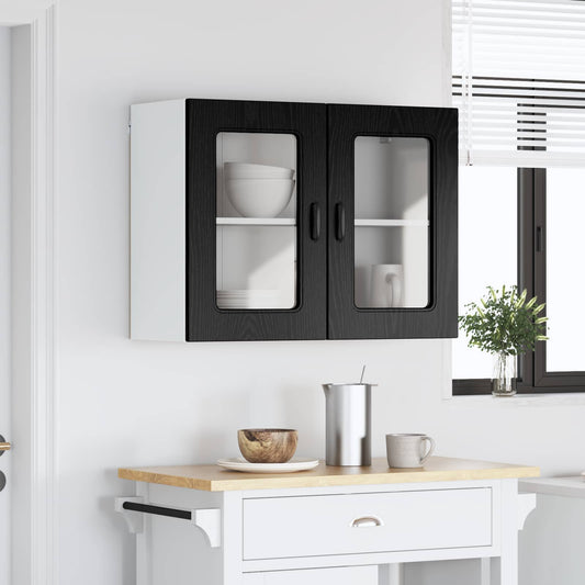 vidaXL Dishwasher Panel Kalmar Black Oak 80 x 31 x 60 cm