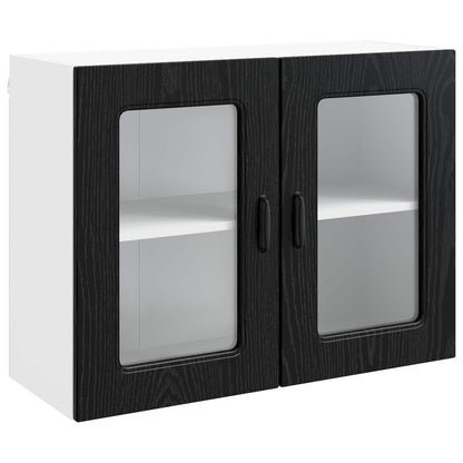 vidaXL Dishwasher Panel Kalmar Black Oak 80 x 31 x 60 cm