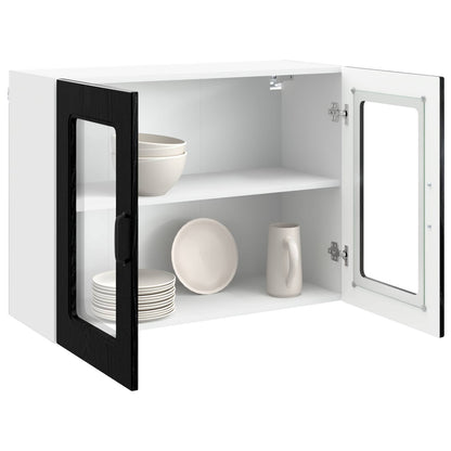 vidaXL Dishwasher Panel Kalmar Black Oak 80 x 31 x 60 cm
