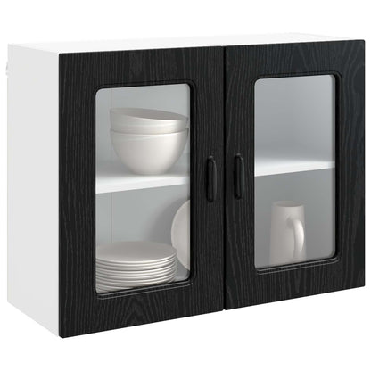 vidaXL Dishwasher Panel Kalmar Black Oak 80 x 31 x 60 cm