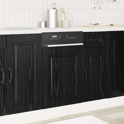 vidaXL Kitchen Cabinet Kalmar Black Oak 45 x 1.5 x 67 cm