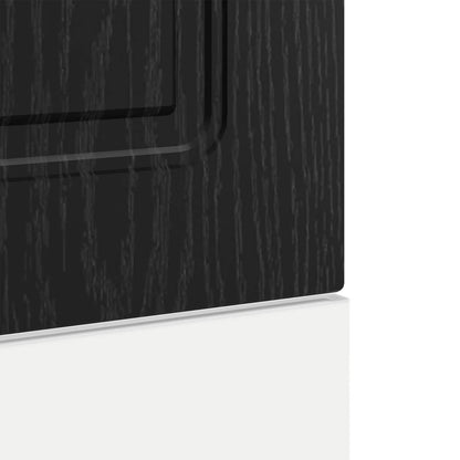 vidaXL Dishwasher Panel Kalmar Black Oak 60 x 1.5 x 57 cm