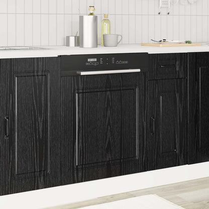 vidaXL Dishwasher Panel Kalmar Black Oak 60 x 1.5 x 57 cm