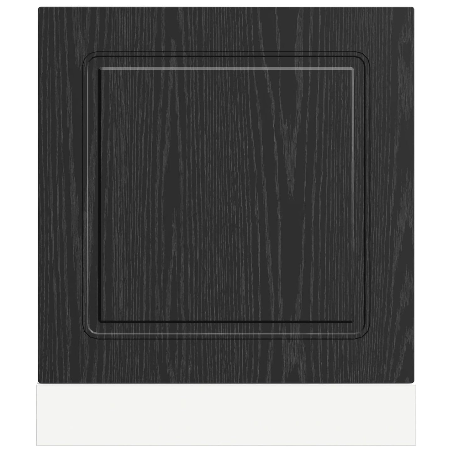 vidaXL Dishwasher Panel Kalmar Black Oak 60 x 1.5 x 57 cm