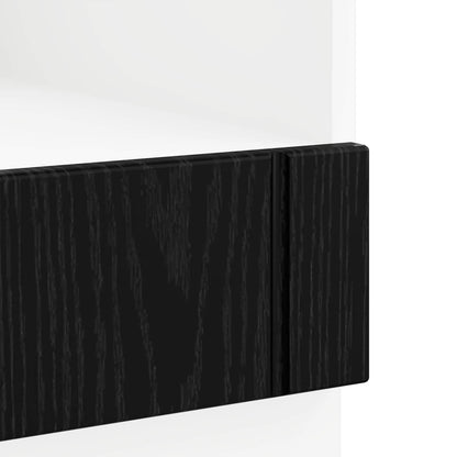 vidaXL Oven Cabinet LUCCA Black Oak 60 x 46 x 81.5 cm Engineered Wood
