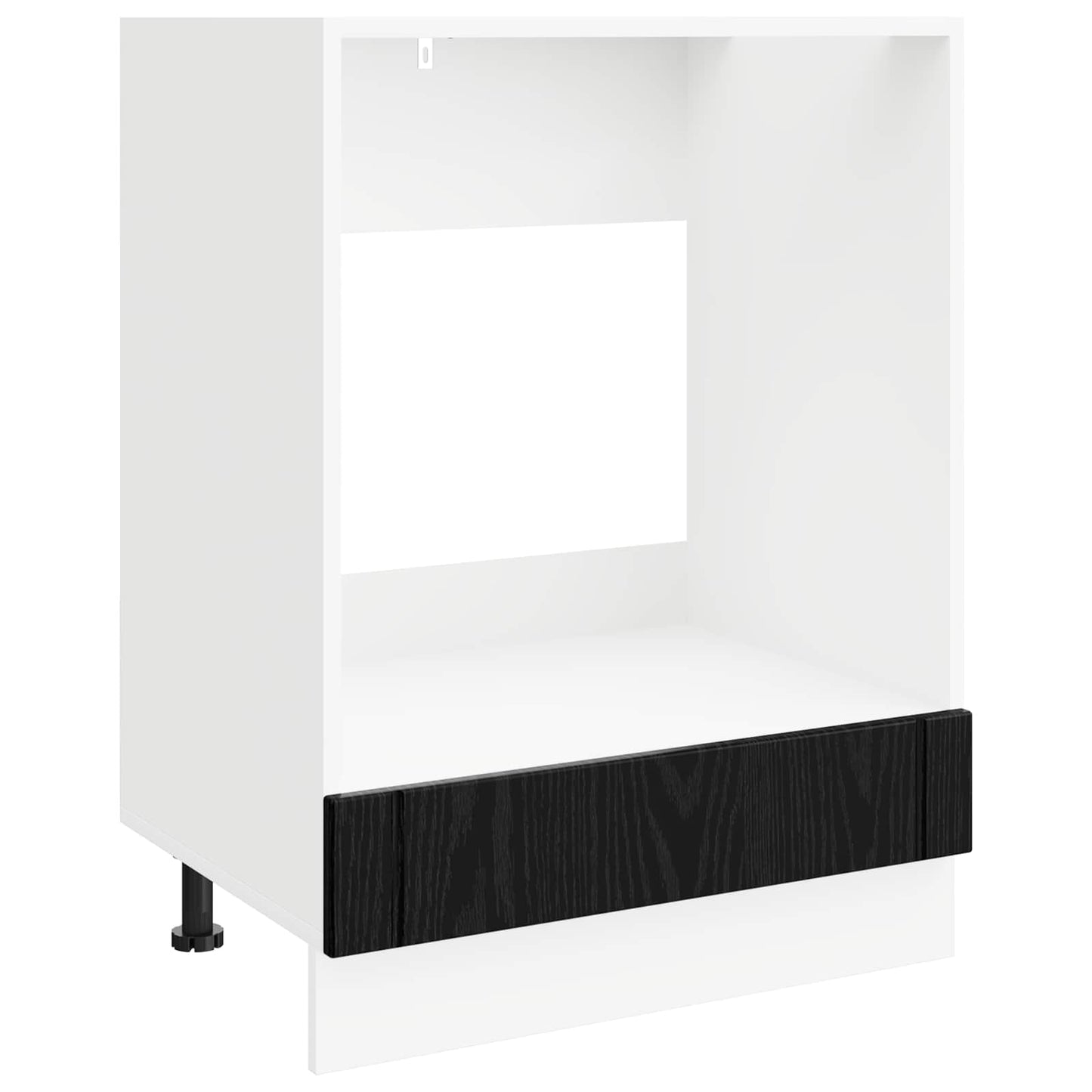 vidaXL Oven Cabinet LUCCA Black Oak 60 x 46 x 81.5 cm Engineered Wood