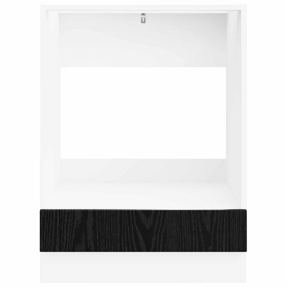 vidaXL Oven Cabinet LUCCA Black Oak 60 x 46 x 81.5 cm Engineered Wood