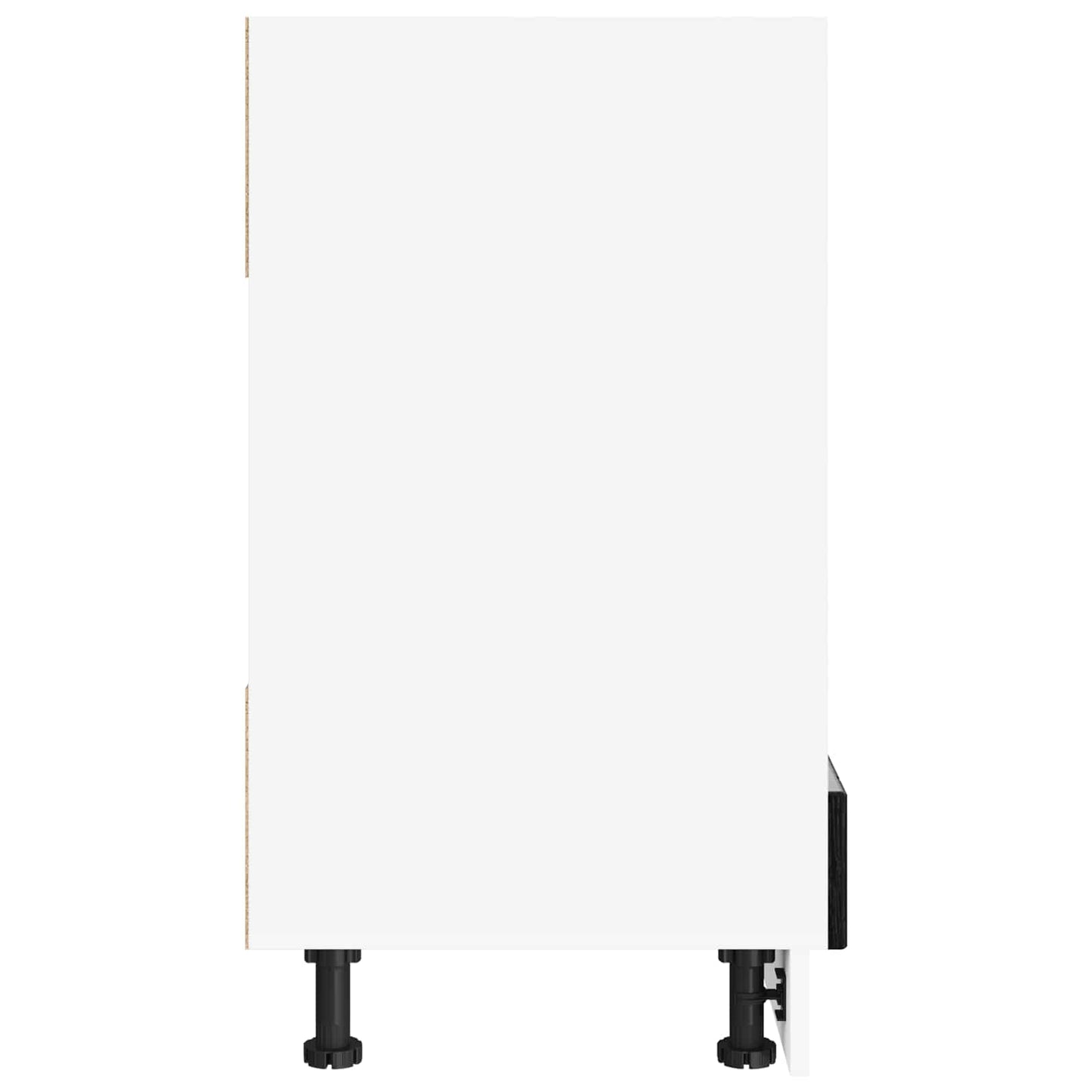 vidaXL Oven Cabinet LUCCA Black Oak 60 x 46 x 81.5 cm Engineered Wood