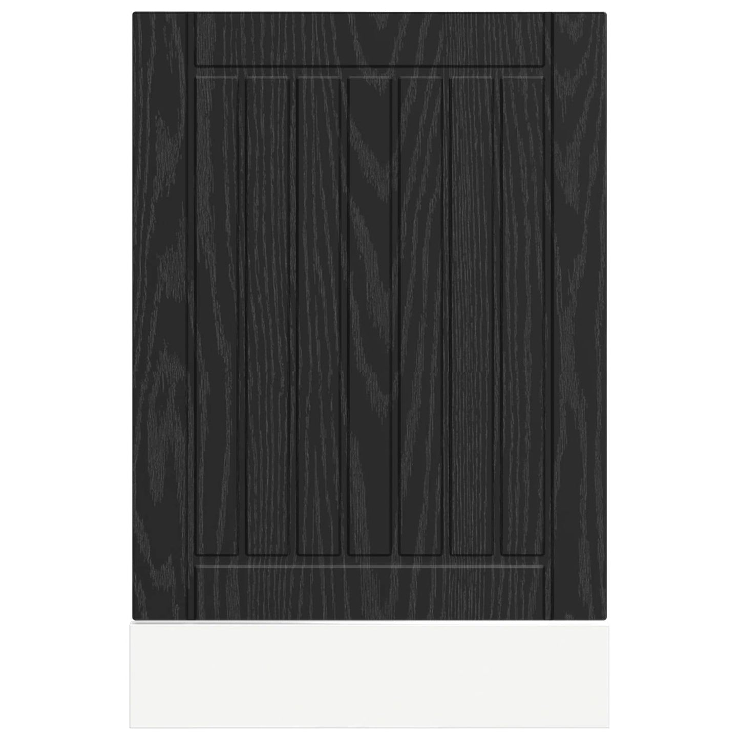 vidaXL Dishwasher Panel LUCCA Black Oak 45 x 1.5 x 57 cm