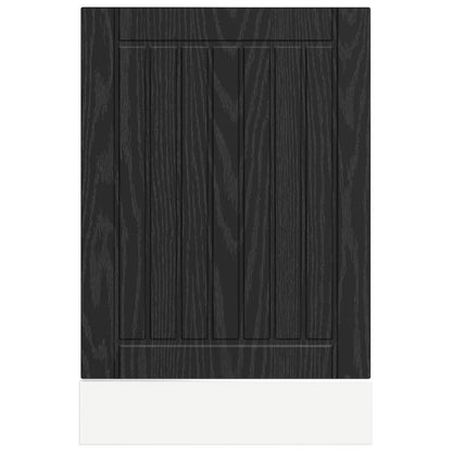 vidaXL Dishwasher Panel LUCCA Black Oak 45 x 1.5 x 57 cm