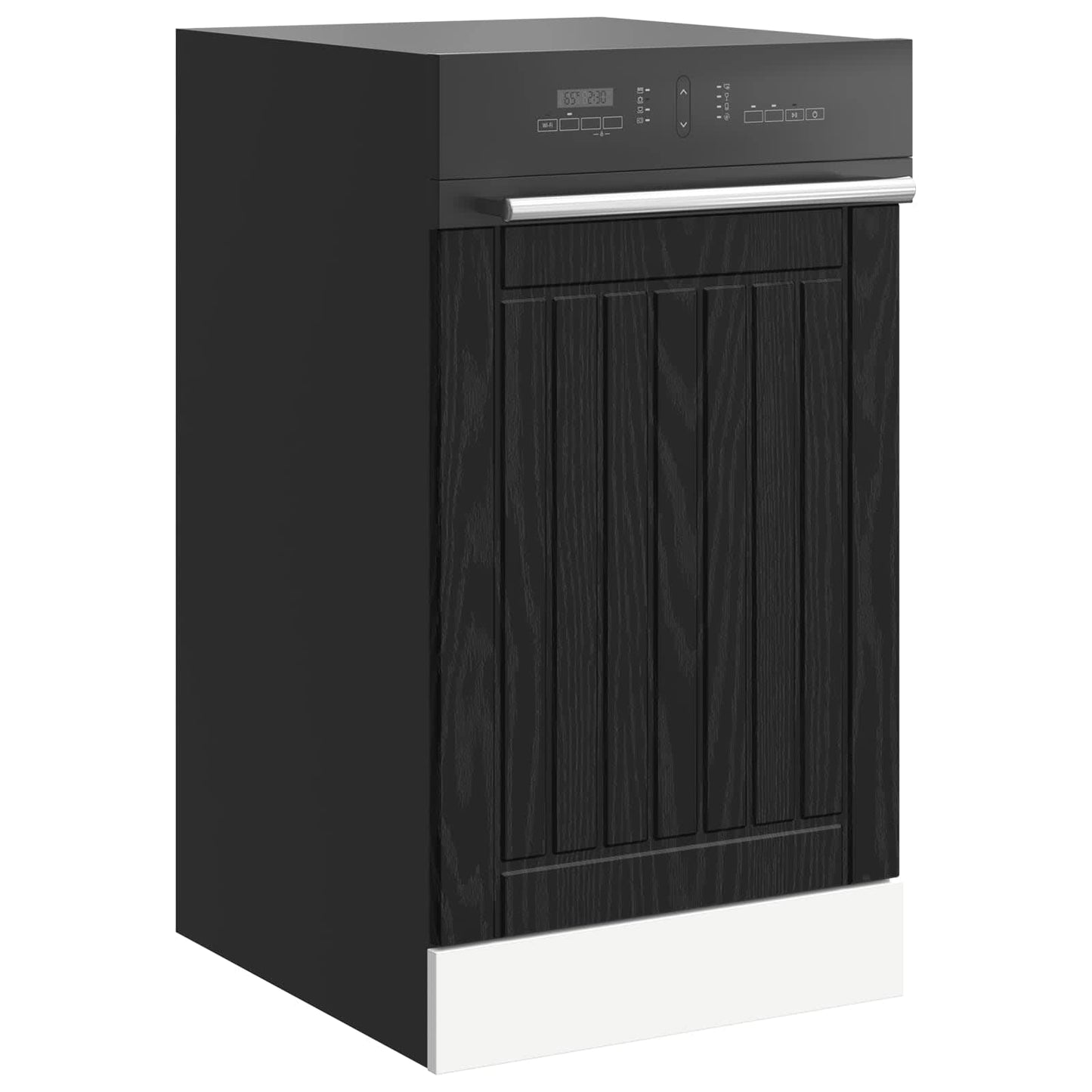 vidaXL Dishwasher Panel LUCCA Black Oak 45 x 1.5 x 57 cm