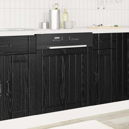 vidaXL Dishwasher Panel LUCCA Black Oak 60 x 1.5 x 57 cm
