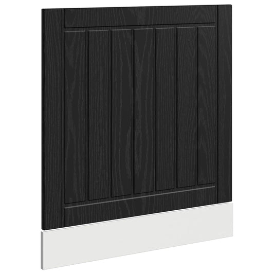vidaXL Dishwasher Panel LUCCA Black Oak 60 x 1.5 x 57 cm