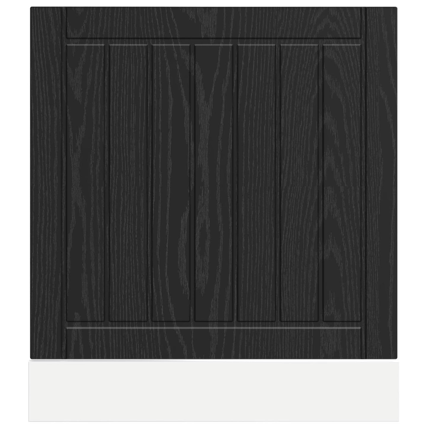 vidaXL Dishwasher Panel LUCCA Black Oak 60 x 1.5 x 57 cm