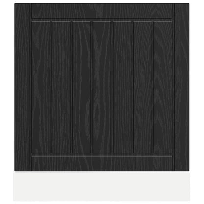 vidaXL Dishwasher Panel LUCCA Black Oak 60 x 1.5 x 57 cm