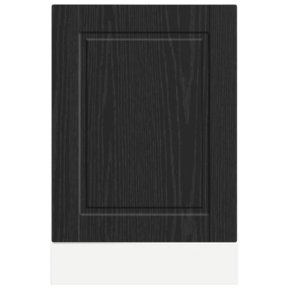 vidaXL Dishwasher Panel PORTO Black Oak 45 x 1.5 x 57 cm