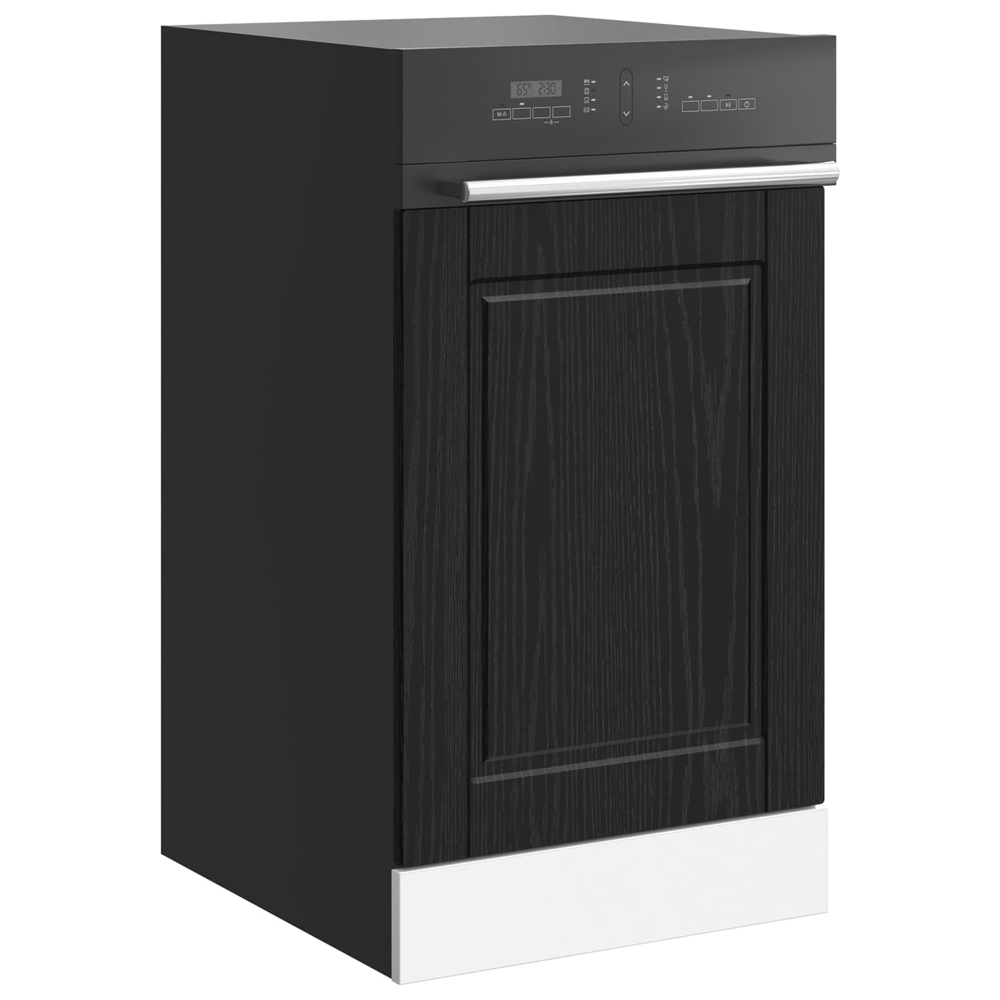 vidaXL Dishwasher Panel PORTO Black Oak 45 x 1.5 x 57 cm
