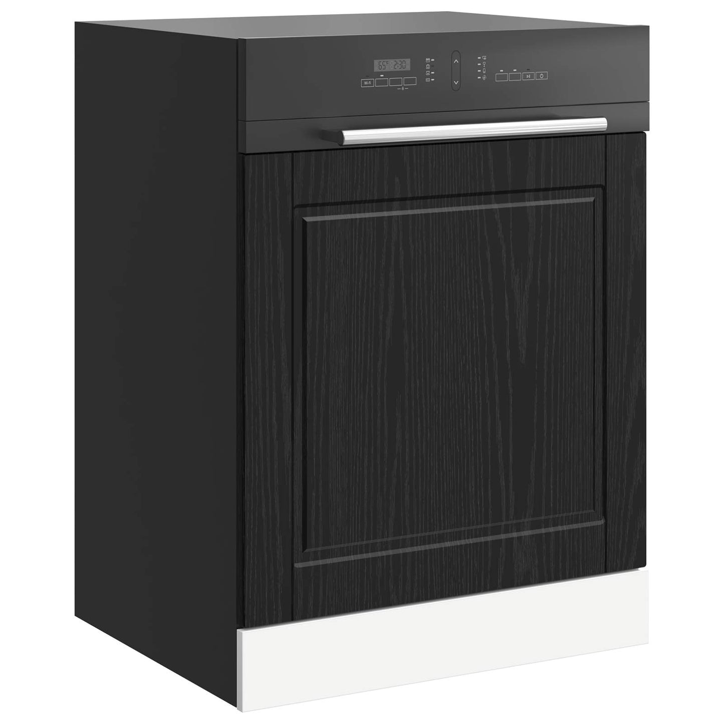 vidaXL Dishwasher Panel PORTO Black Oak 60 x 1.5 x 57 cm