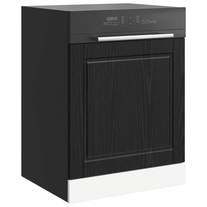 vidaXL Dishwasher Panel PORTO Black Oak 60 x 1.5 x 57 cm