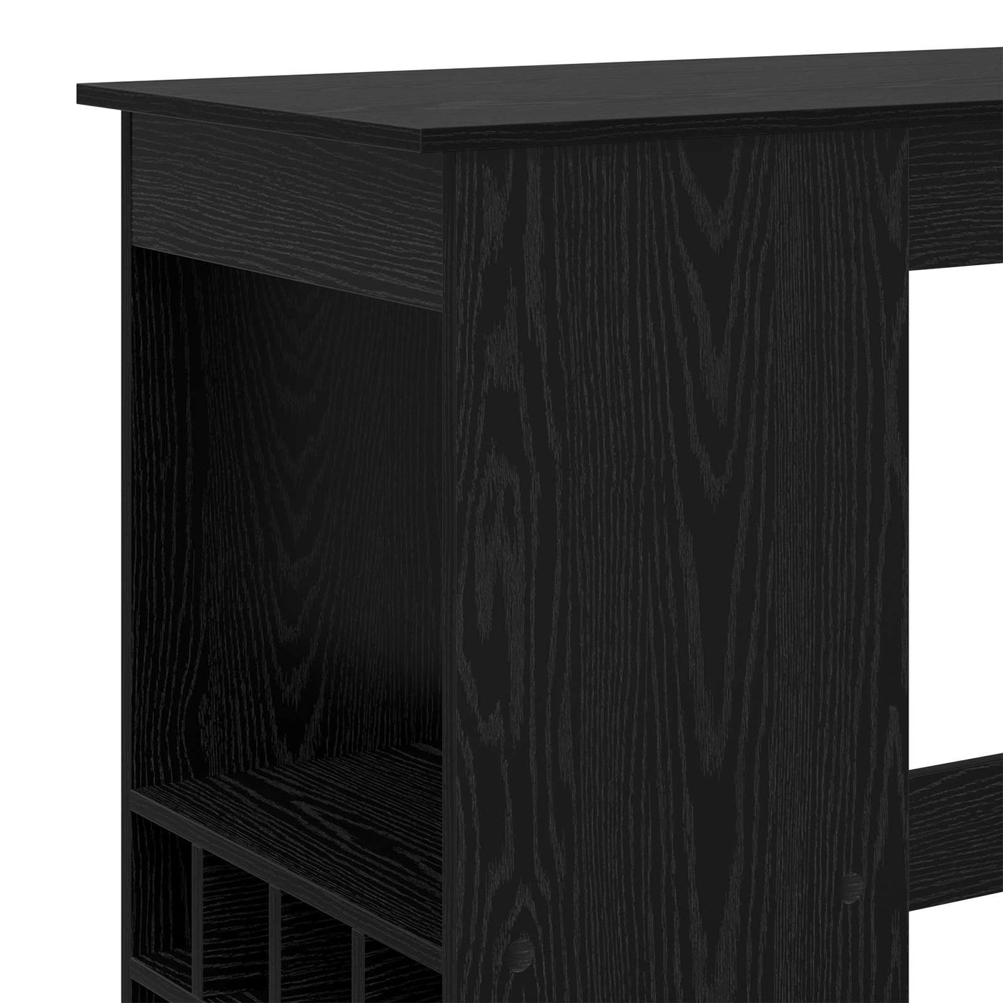 vidaXL Bar Table 90 x 47.5 x 103.5 cm Engineered Wood Black Oak